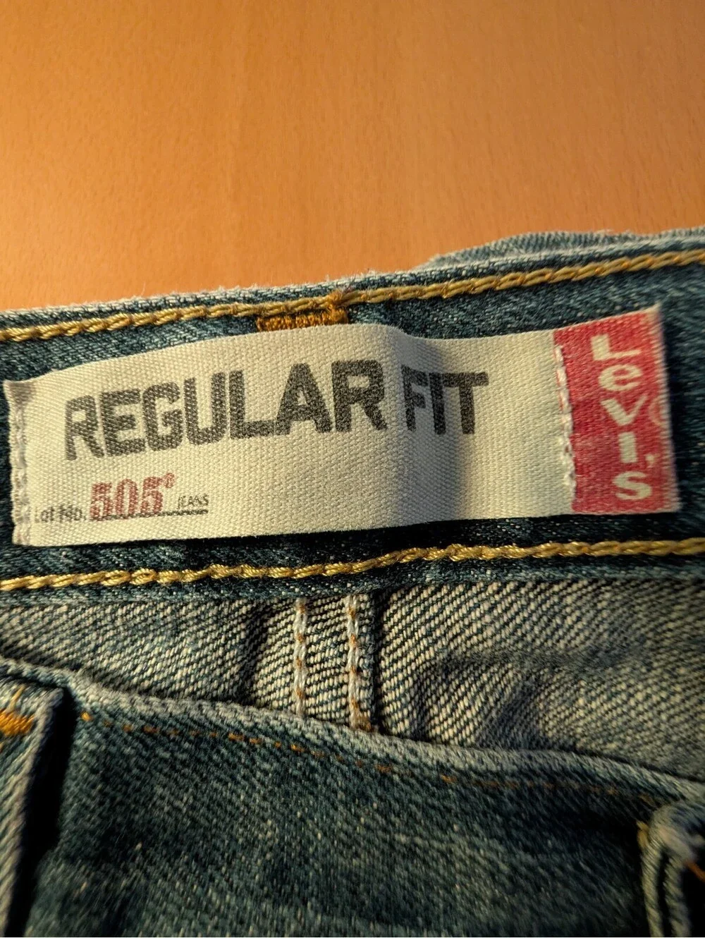 1843 - Levi's 505 Regular Fit Men's Jeans W36 L34 Blue Denim